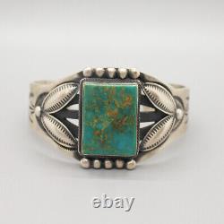 VINTAGE NAVAJO-STERLING & ROYSTON TURQUOISE BRACELET by PAUL J. BEGAY