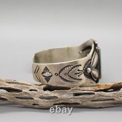 VINTAGE NAVAJO-STERLING & ROYSTON TURQUOISE BRACELET by PAUL J. BEGAY