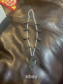 Vintage 1930S SANTO DOMINGO PUEBLO THUNDERBIRD SQUASH BLOSSOM NECKLACE tuvi