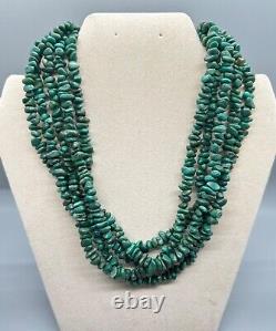 Vintage 5 strand Turquoise Navajo Necklace