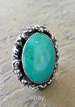 Vintage Antique Navajo Native Sterling Southwest Style Turquoise RING Lot of 7