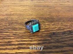 Vintage / Antique Navajo Sterling Silver. 925 Turquoise Ring
