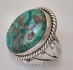 Vintage Beautiful Kingman Turquoise Sterling Silver Ring