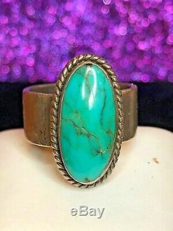 Vintage Estate Sterling Native American Turquoise Ring Necklace Southwestern