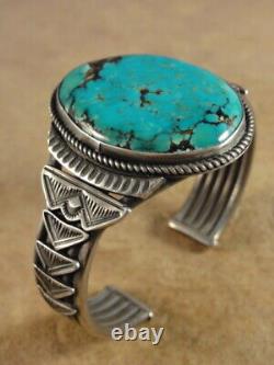Vintage Harry Morgan Navajo Turquoise & Sterling Silver Bracelet