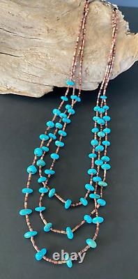Vintage NAVAJO Natural Sleeping Beauty Turquoise Nugget Necklace