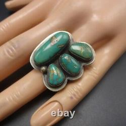 Vintage NAVAJO Sterling Silver NATURAL ROYSTON TURQUOISE RING size 8