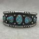 Vintage Na Navajo Carl Begay C Sunrise Turquoise Bracelet Cuff 61 Grams
