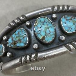 Vintage Na Navajo Carl Begay C Sunrise Turquoise Bracelet Cuff 61 Grams