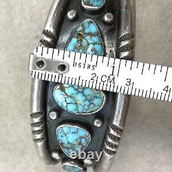 Vintage Na Navajo Carl Begay C Sunrise Turquoise Bracelet Cuff 61 Grams