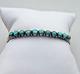 Vintage Native American Navajo 925 Sterling Silver Turquoise Cuff Bracelet