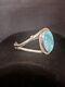 Vintage Native American Navajo Natural Blue Turquoise Sterling silver Bracelet