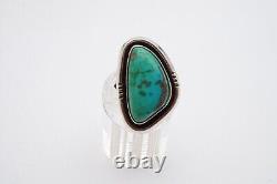 Vintage Native American Navajo Sterling Silver Turquoise Ring Size 6