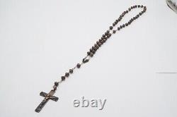 Vintage Native American Navajo Sterling Silver Turquoise Rosary Beads