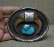 Vintage Native American Navajo Turquoise Faux Claw Sterling Silver Belt Buckle