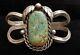 Vintage Native American Navajo Turquoise RF Sterling Silver Cuff Bracelet UNISEX