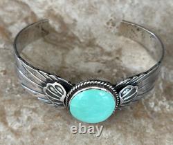 Vintage Native American Navajo Turquoise Sterling Silver LARGE, XL bracelet