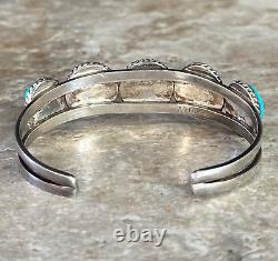 Vintage Native American Navajo Turquoise Sterling Silver bracelet by P Attakai