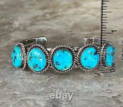 Vintage Native American Navajo Turquoise Sterling Silver bracelet by P Attakai