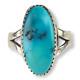 Vintage Native American Southwestern Sterling Silver 925 Turquoise Ring Size 10