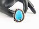 Vintage Native American sterling silver Turquoise Navajo ring Size 7.5