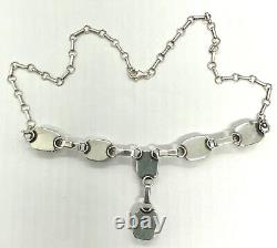 Vintage Navajo BB Benson Boyd Sterling Silver Turquoise Necklace 18.1/8 27.74g