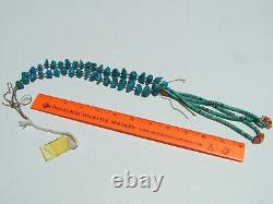 Vintage Navajo Blue natural nugget Turquoise & spiney oyster Jacla Necklace