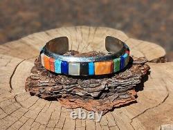 Vintage Navajo Cuff Bracelet Native Jewelry Signed Richard Begay Sz 7in