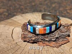 Vintage Navajo Cuff Bracelet Native Jewelry Signed Richard Begay Sz 7in