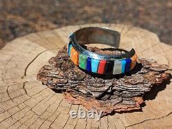 Vintage Navajo Cuff Bracelet Native Jewelry Signed Richard Begay Sz 7in