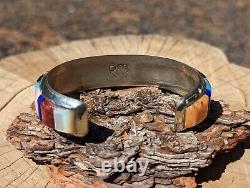 Vintage Navajo Cuff Bracelet Native Jewelry Signed Richard Begay Sz 7in