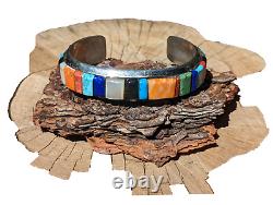 Vintage Navajo Cuff Bracelet Native Jewelry Signed Richard Begay Sz 7in