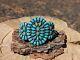 Vintage Navajo Cuff Turquoise Bracelet Jewelry Sign LMB Larry Moses Begay Sz6.75