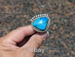 Vintage Navajo Jewelry Ring Turquoise Stones Size 9 Dead Pawn Native American