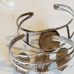 Vintage Navajo LSO Sterling Silver 925 Turquoise Coral Cuff SW Bracelets Lot