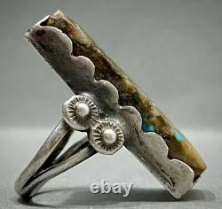 Vintage Navajo Native American Sterling Silver Persian Turquoise Ring GORGEOUS