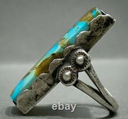 Vintage Navajo Native American Sterling Silver Persian Turquoise Ring GORGEOUS