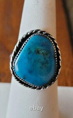 Vintage Navajo Native Sterling For scrap or REPAIR Turquoise RING JEWEL Lot of 8