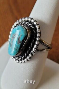 Vintage Navajo Native Sterling For scrap or REPAIR Turquoise RING JEWEL Lot of 8