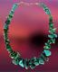 Vintage Navajo Natural Green Turquoise Nugget Beaded Necklace