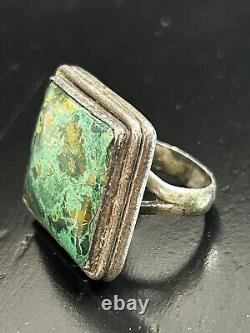 Vintage Navajo Ring Size 7.25 Turquoise Kings Manassa 925 Silver