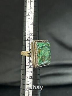 Vintage Navajo Ring Size 7.25 Turquoise Kings Manassa 925 Silver