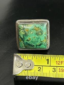 Vintage Navajo Ring Size 7.25 Turquoise Kings Manassa 925 Silver