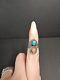 Vintage Navajo Silver Turquoise and Coral Ring