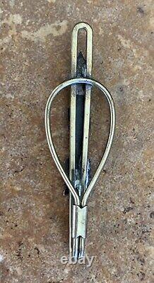 Vintage Navajo Sterling Silver Turquoise Arrow Whirling Log Brooch Tie Pin