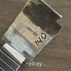 Vintage Navajo Sterling Silver & Turquoise Men's Watch Tips