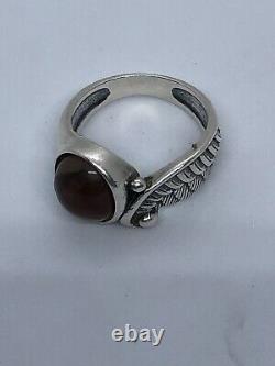Vintage Navajo Sterling Silver Turquoise Ring Size 8