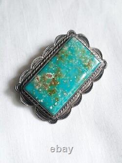 Vintage Navajo Sterling Silver & Turquoise brooch