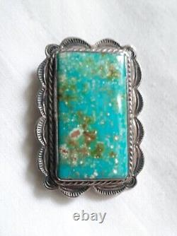 Vintage Navajo Sterling Silver & Turquoise brooch