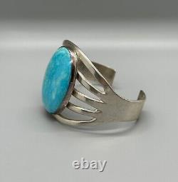 Vintage Navajo Sterling Silver and Turquoise Bracelet